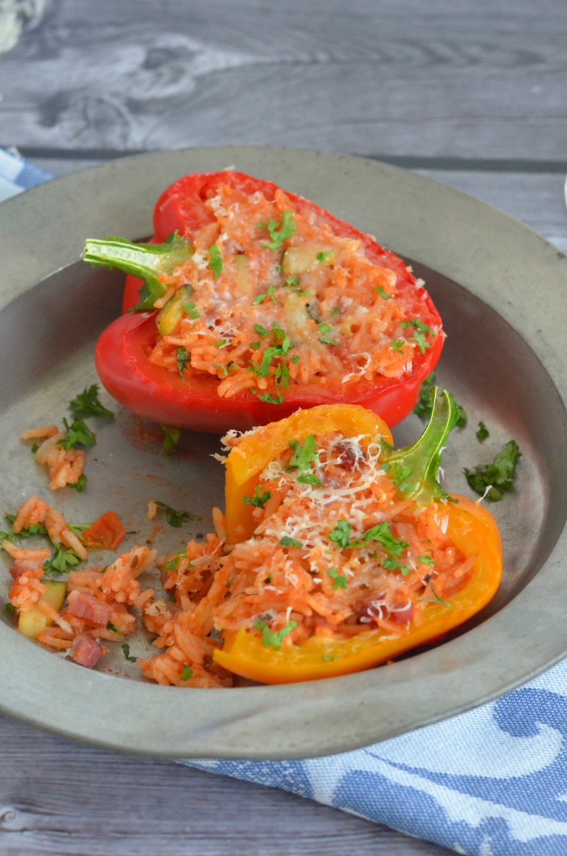 Vegetarisch Kochen: gefüllte Paprika - Graziellas Food Blog