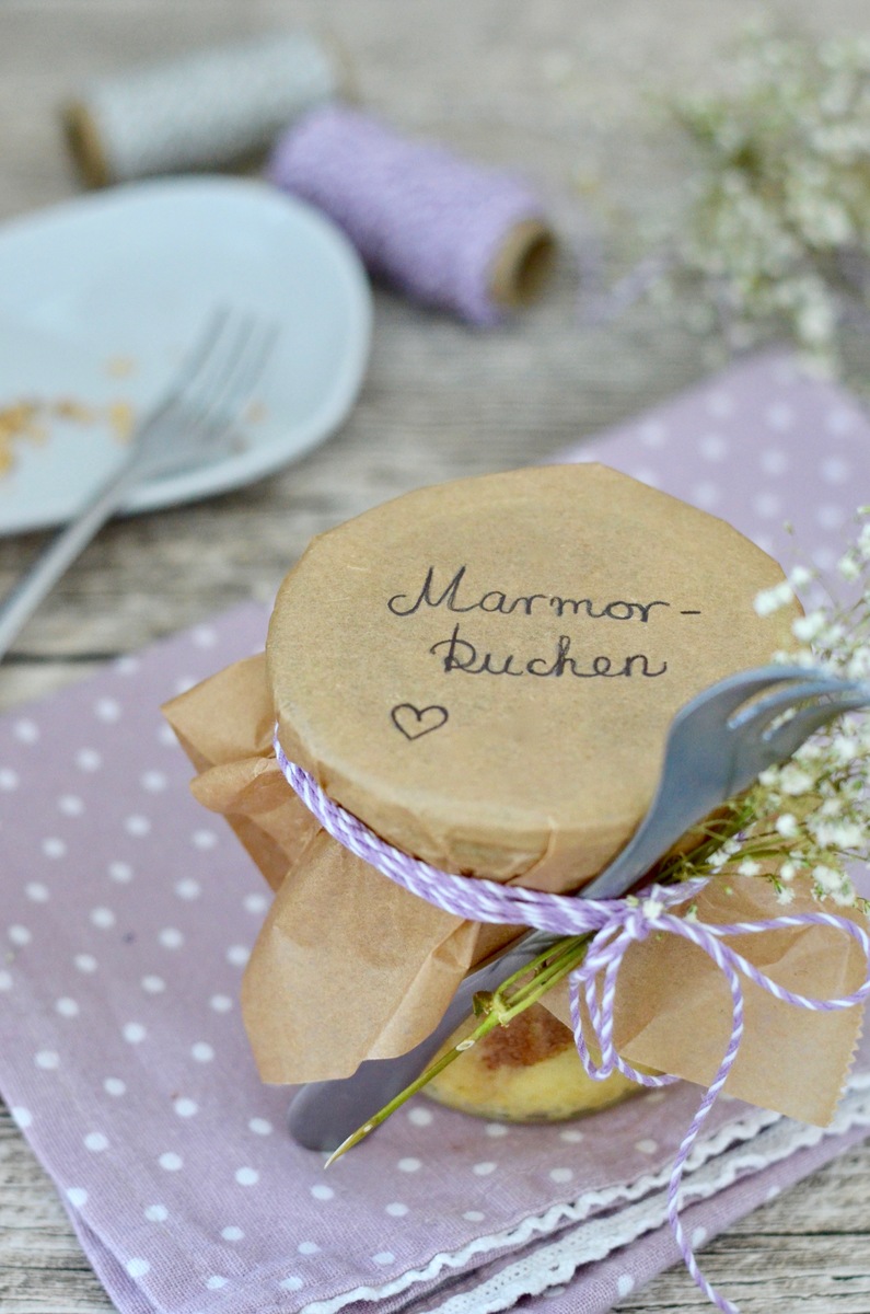 Kochen im Schnellkochtopf: Marmorkuchen im Glas - Graziellas Food Blog